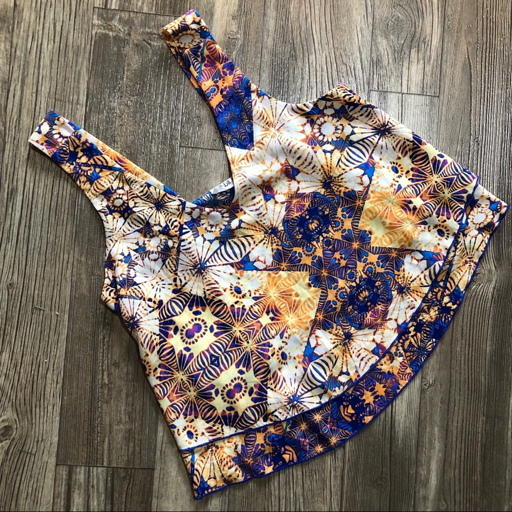 Insider Printed Layered Split back Tank